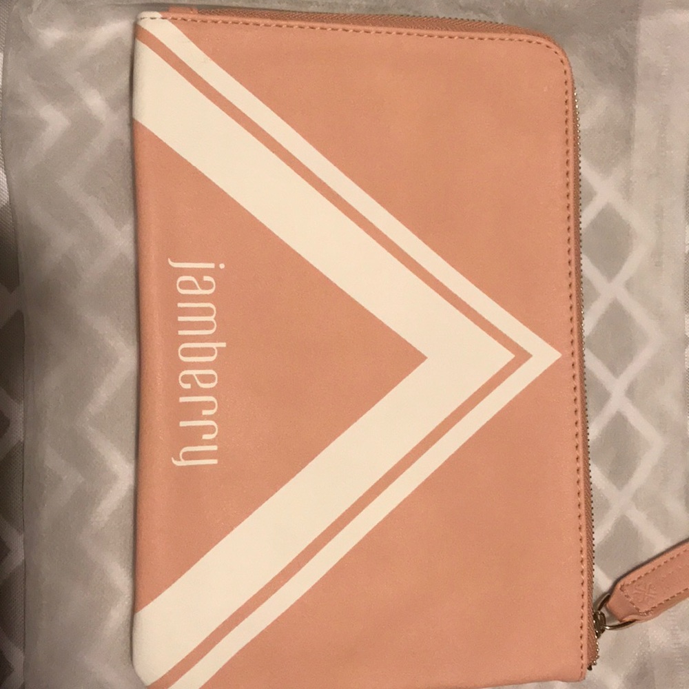 Jamberry leather clutch